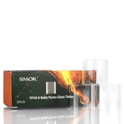 Buy SMOK TFV8 Baby Tank Glass Tube | Durable Replacement for UAE Vapers | 3ml Pyrex Glass