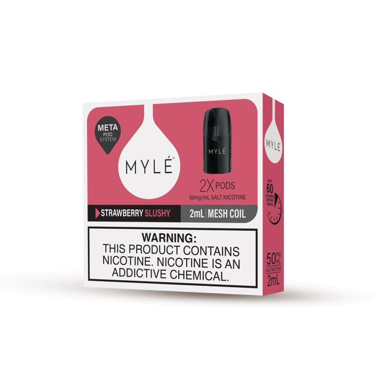 Buy now Myle Meta V5 Strawberry Slushy Pods Dubai - Image 2