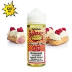 Loaded raspberry eclair