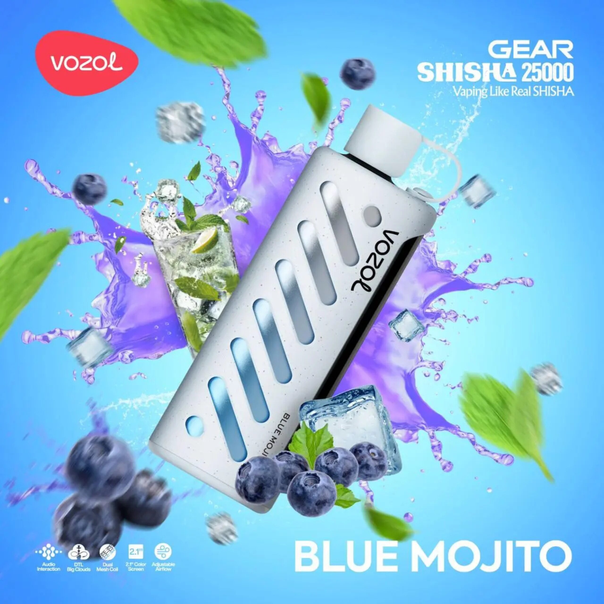 VOZOL Gear Shisha 25000 Puffs – Best Disposable Vape in Dubai VOZOL GEAR SHISHA 25000 puffs