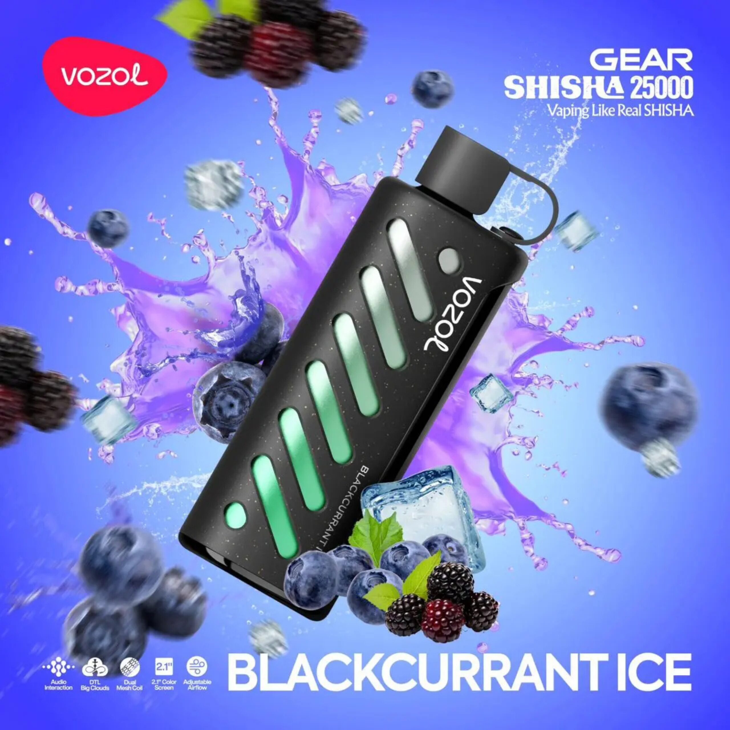 VOZOL Gear Shisha 25000 Puffs – Best Disposable Vape in Dubai VOZOL GEAR SHISHA 25000 puffs