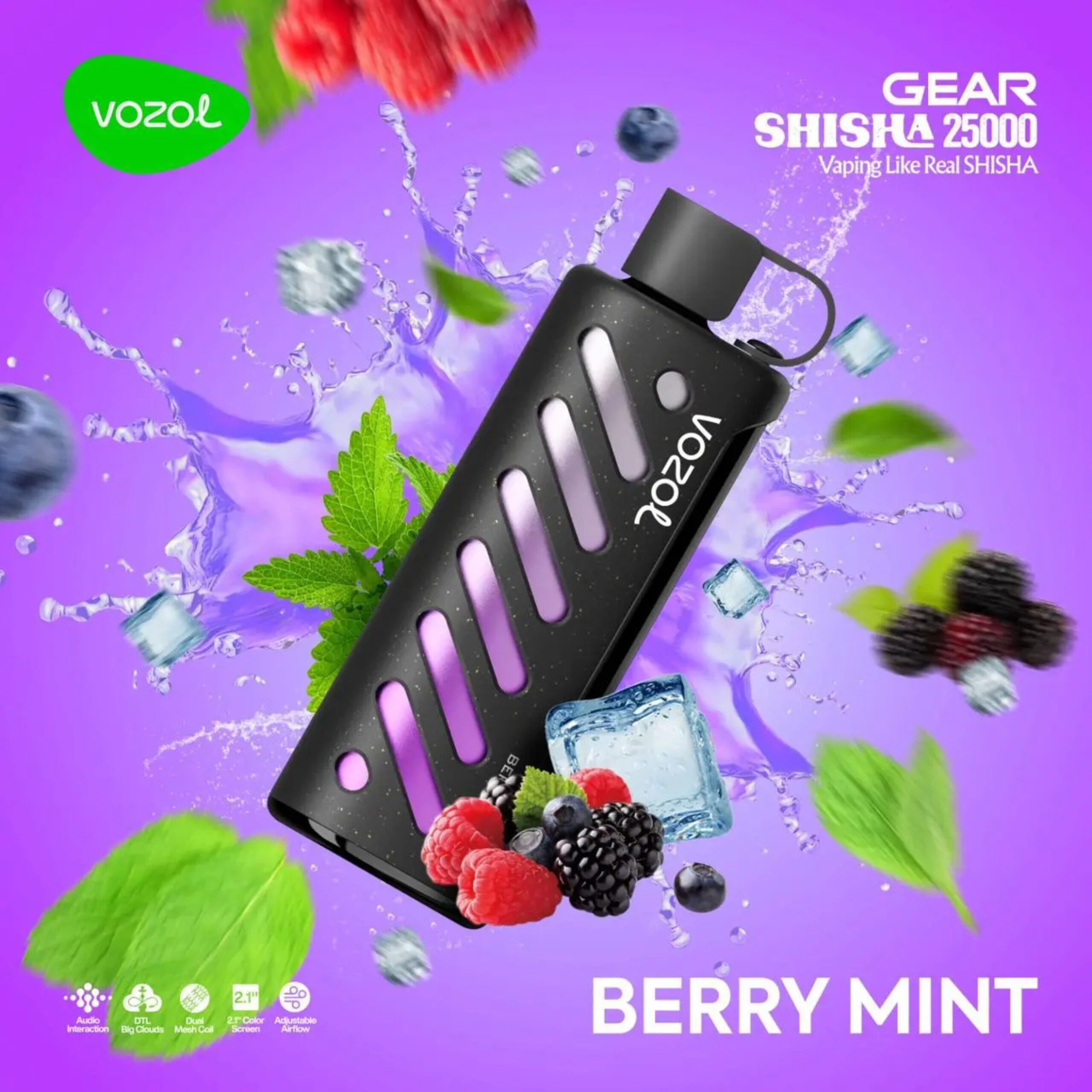 VOZOL Gear Shisha 25000 Puffs – Best Disposable Vape in Dubai VOZOL GEAR SHISHA 25000 puffs
