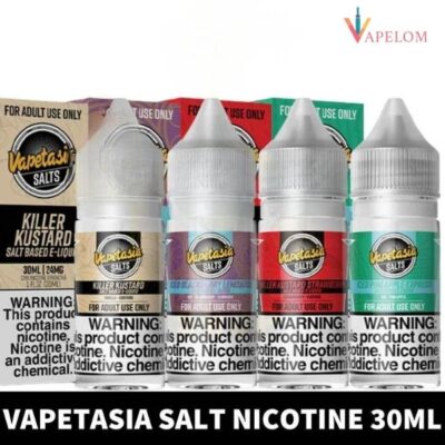 VAPETASIA Salt Nicotine 30ML Vape Juice 24MG and 48MG E-Liquid in Dubai, UAE