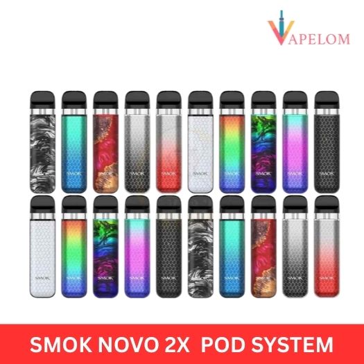 2 SMOK Novo 2X Kit 20W Vape Kit 800mAh Pod System 2ml Starter Kit in Dubai, UAE - Image 1