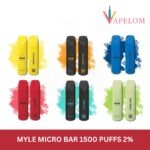 Myle Micro Bar 1500 puffs 2% (20mg) Disposable in dubai - Image 2