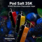 Pod Salt 35000 puffs 20MG Nicotine Disposable Vape In Dubai