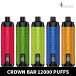 CROWN BAR AL FAKHER 12000 PUFFS 0.5MG Integrated Hookah Sound Wave Disposable Vape in Dubai
