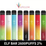 Elf Bar 2600 Puffs 2% nicotine Disposable Vape 1050mAh Vape in Dubai, UAE – Vape Shop AE