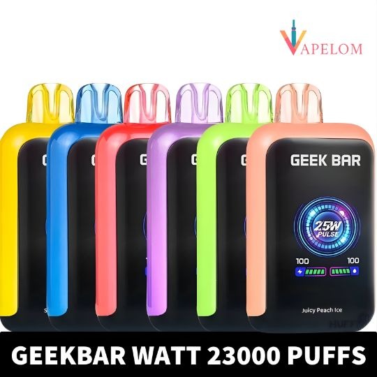 GEEKBAR Watt 23000 Puffs 50mg Nicotine (2) GEEKBAR Watt 23000 Puffs 50mg Nicotine - Image 1