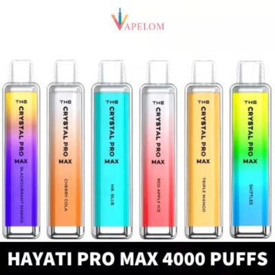 HAYATI Pro Max 4000 plus Puffs 20mg Disposable Vape in Dubai, UAE