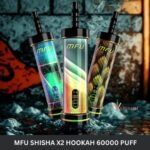 MFU SHISHA X2 Hookah 60000 Puff Disposable Vape In DUBAI