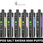 POD SALT Shisha 8000 Puffs 3MG Disposable Vape