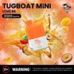 Tugboat Mini 2000 Puffs 20MG Nicotine None Rechargeable - Image 2