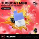 Tugboat Mini 2000 Puffs 20MG Nicotine None Rechargeable - Image 11