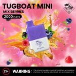 Tugboat Mini 2000 Puffs 20MG Nicotine None Rechargeable - Image 18