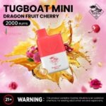 Tugboat Mini 2000 Puffs 20MG Nicotine None Rechargeable - Image 3