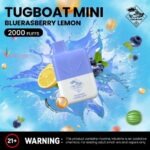 Tugboat Mini 2000 Puffs 20MG Nicotine None Rechargeable - Image 9