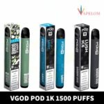 Vgod Pod 1k 1500 Puffs 20MG nicotine Disposable Vape In UAE