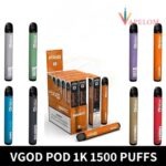 Vgod Pod 1k 1500 Puffs 20MG nicotine Disposable Vape In UAE - Image 2