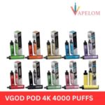 Vgod Pod 4k 4000 Puffs 20MG & 50MG Disposable Vape In UAE - Image 2