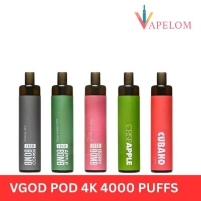 Vgod Pod 4k 4000 Puffs 20MG & 50MG Disposable Vape In UAE (2) Vgod Pod 4k 4000 Puffs 20MG & 50MG Disposable Vape In UAE - Image 1