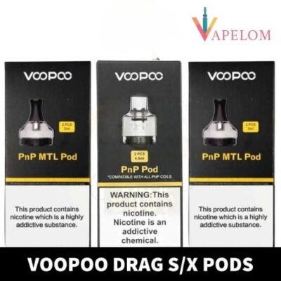 VOOPOO Drag X/S Pods 4.5ml PnP & PnP MTL Replacement Pods in Dubai, UAE