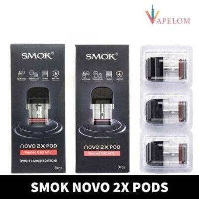SMOK Novo 2X Pods Meshed MTL 0.8ohm & 0.9ohm Replacement Pods in Dubai, UAE