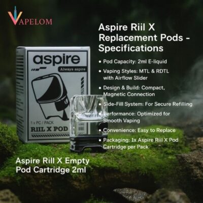 Aspire Riil X Empty Pod Cartridge 2ml In Dubai