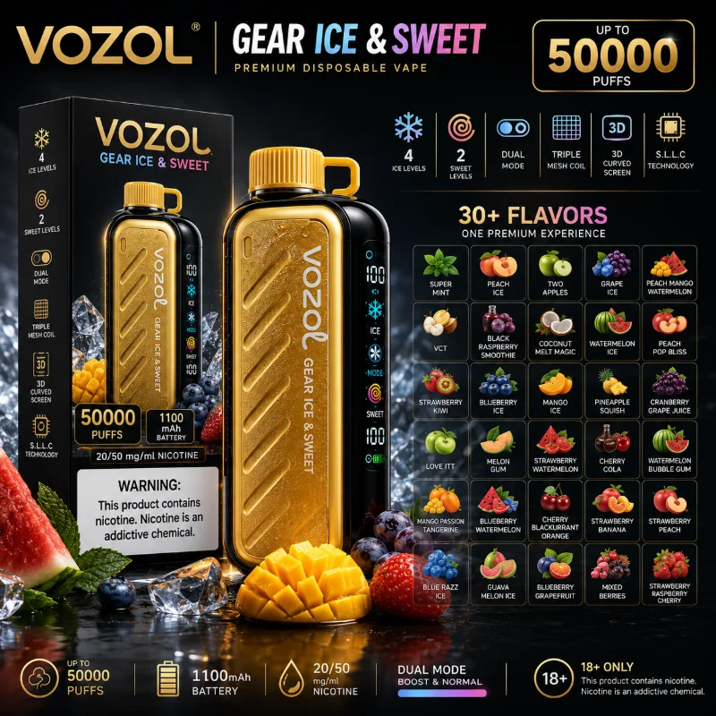 VOZOL Gear Ice & Sweet 50K Puffs VOZOL Gear Ice & Sweet 50K Puffs